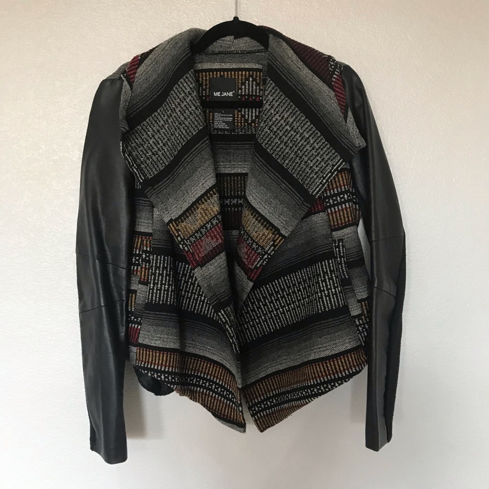 Me Jane Mixed Media Jacket Size Large